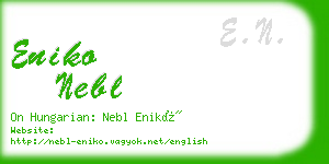 eniko nebl business card